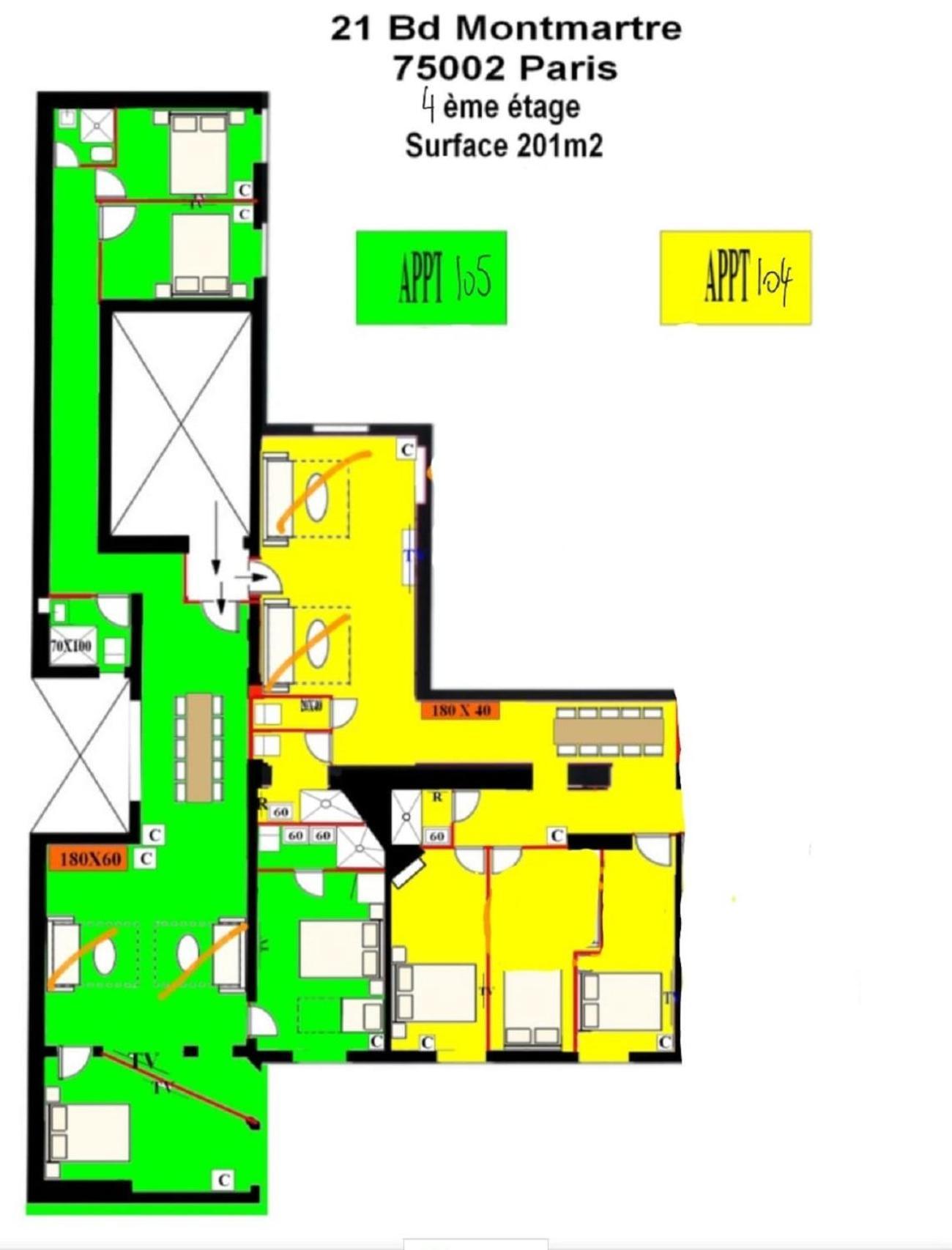 105 - Urban Haussmann Opera Apartment Paris Ngoại thất bức ảnh